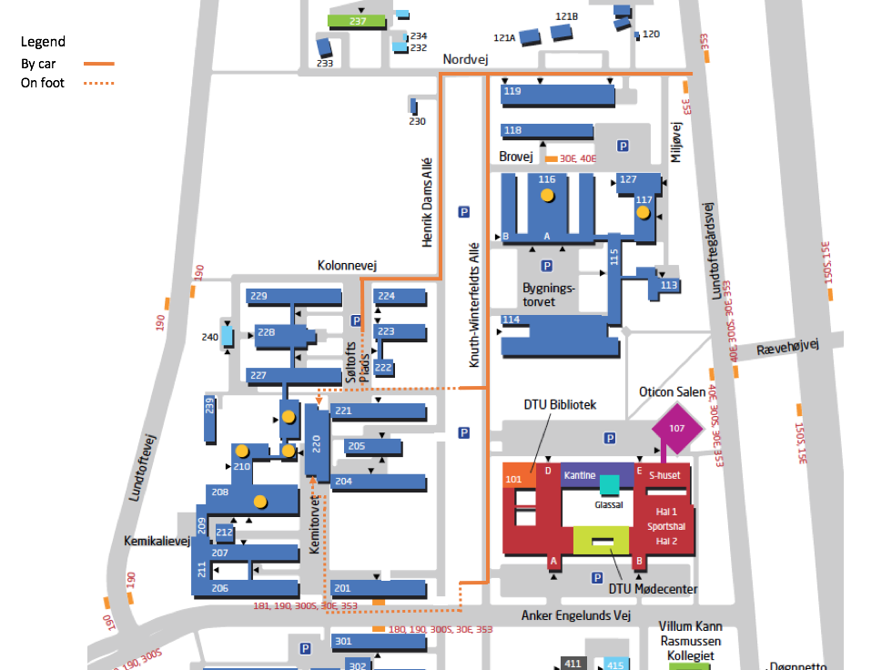 map showing goods delivery routes